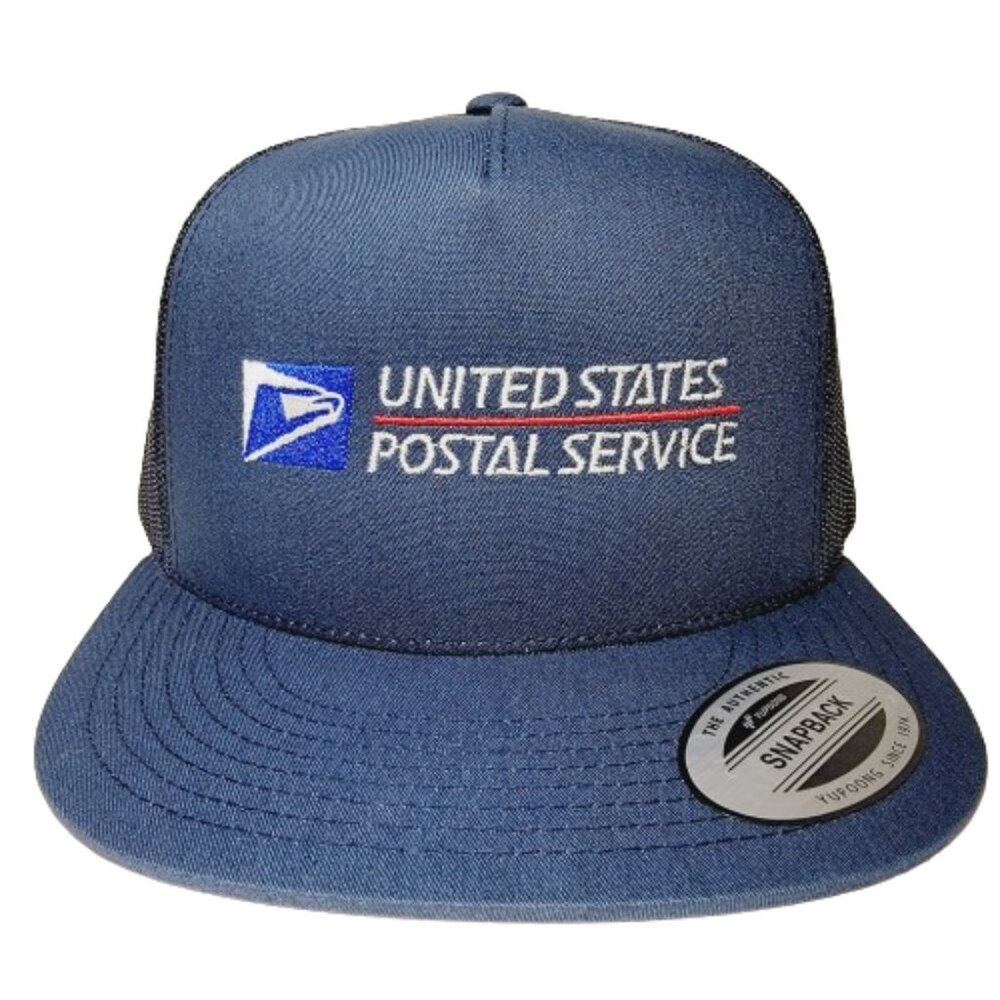 U S Postal Worker Flat Bill Snapback Adjustable Direct Embroidered…